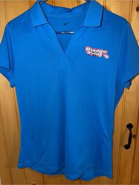 Nike Women’s Blue Bubble Yum Polo Shirt- Size L- Rare